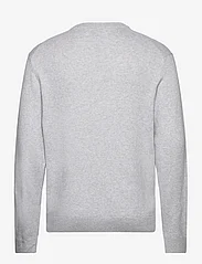 Tom Tailor - structured basic knit - rundhalsad - light stone grey melange - 1