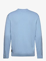 Tom Tailor - structured basic knit - rundhalsad - washed out middle blue - 1