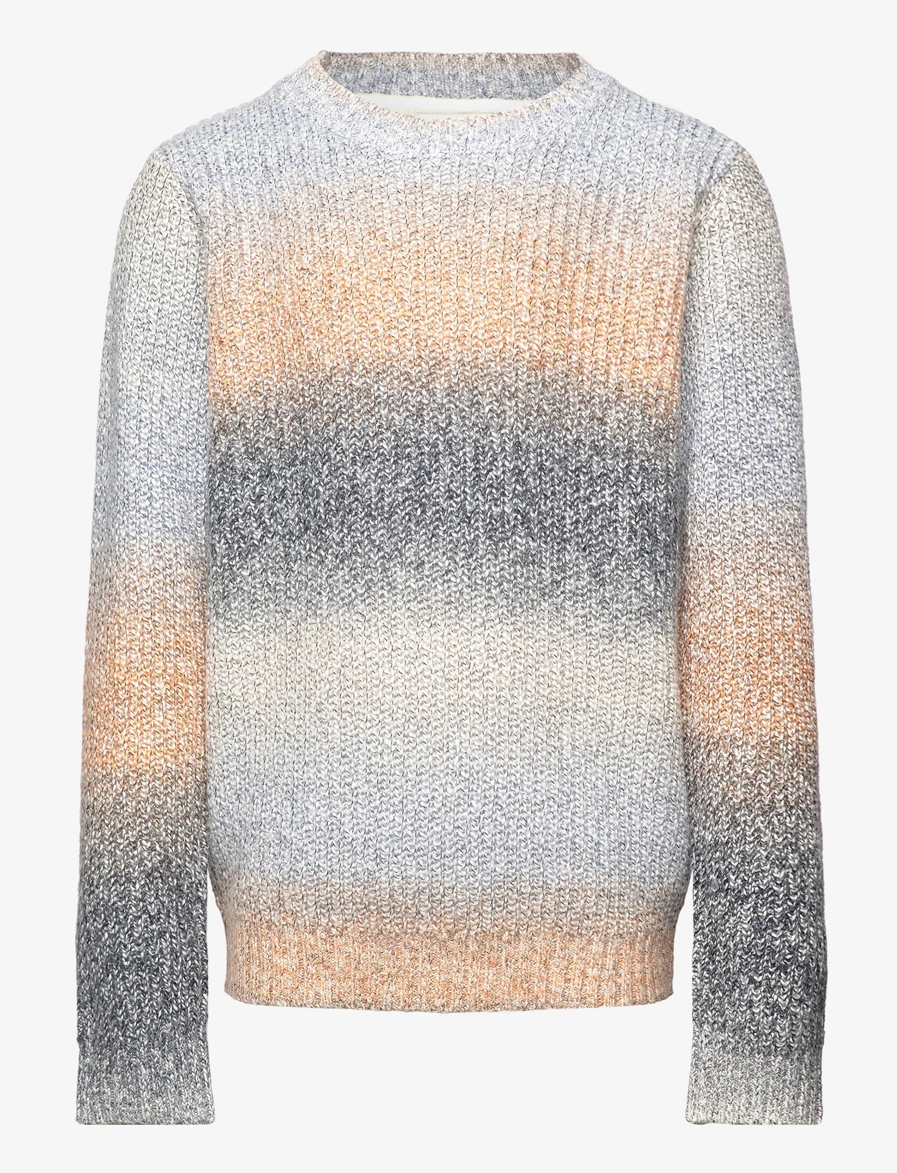 Tom Tailor - color gradient knit pullover - džemperi - purple orange gradient knit - 0