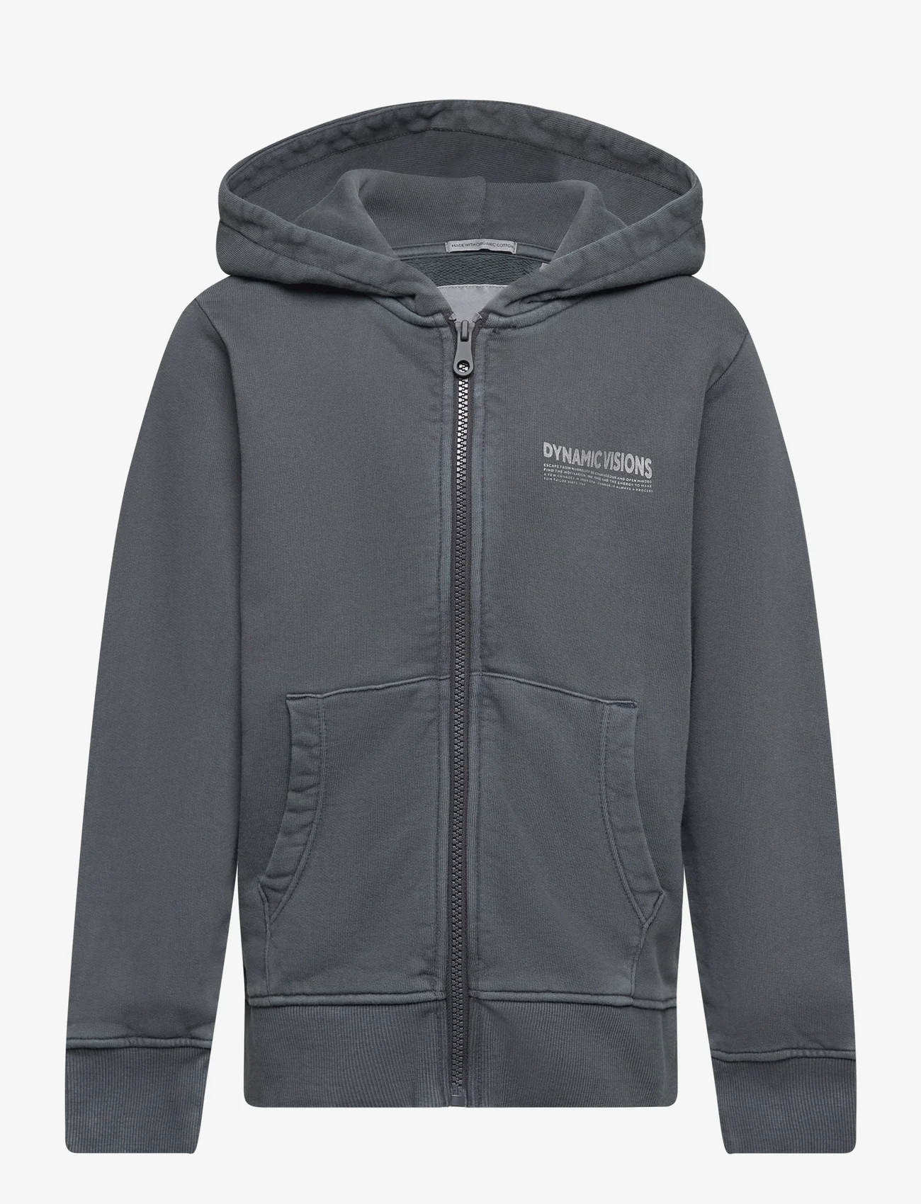 Tom Tailor - garment dye hoody jacket - kapuzenpullover - coal grey - 0