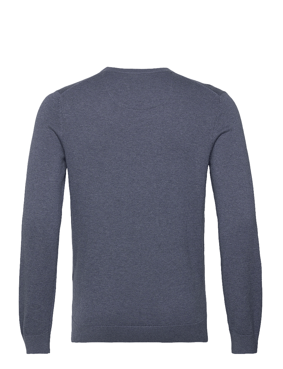 Tom Tailor - basic crewneck knit - rundhals - vintage indigo blue melange - 2