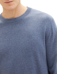 Tom Tailor - basic crewneck knit - laveste priser - vintage indigo blue melange - 5