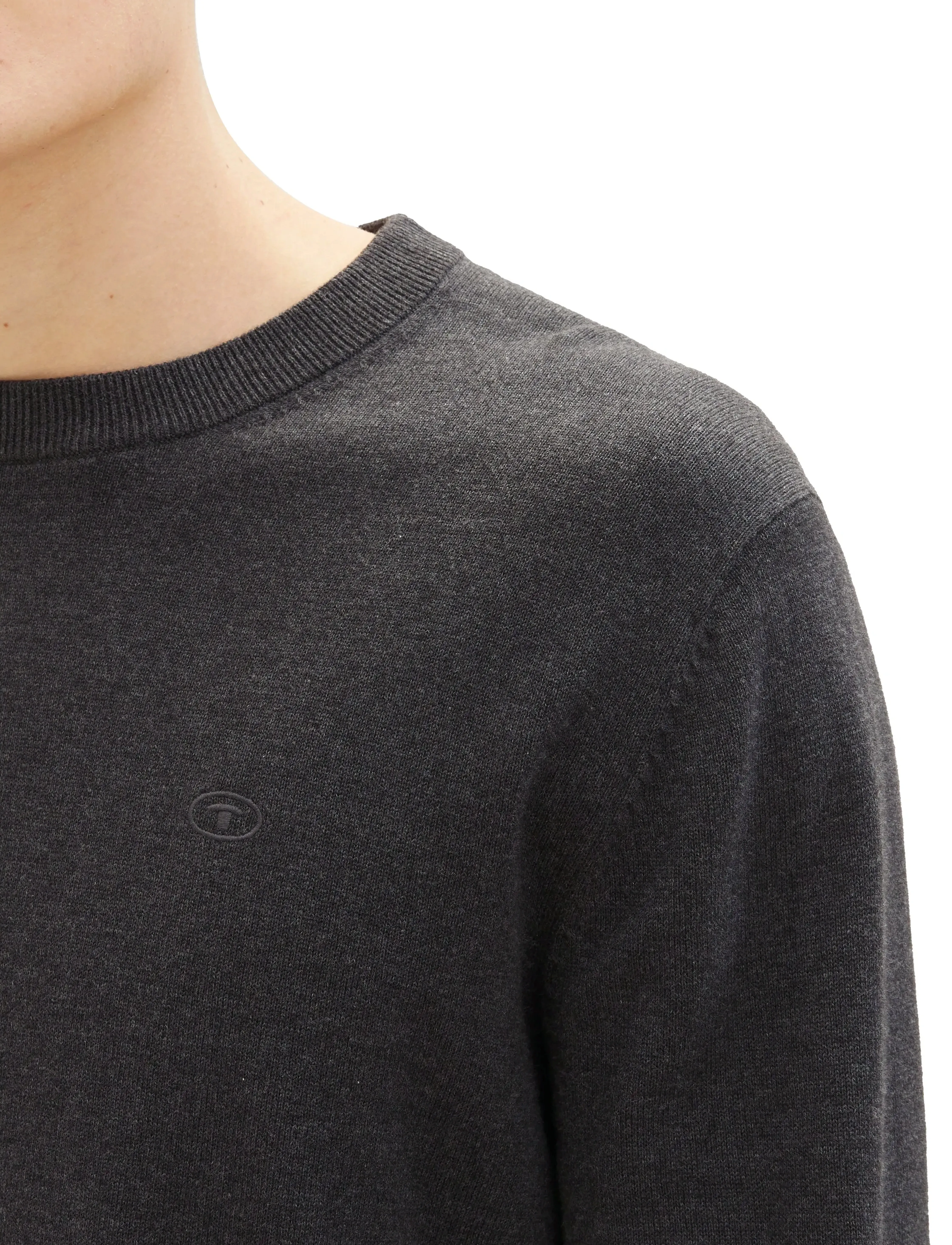 TOM TAILOR Basic Crewneck Knit stickade tröjor herr – bild 6