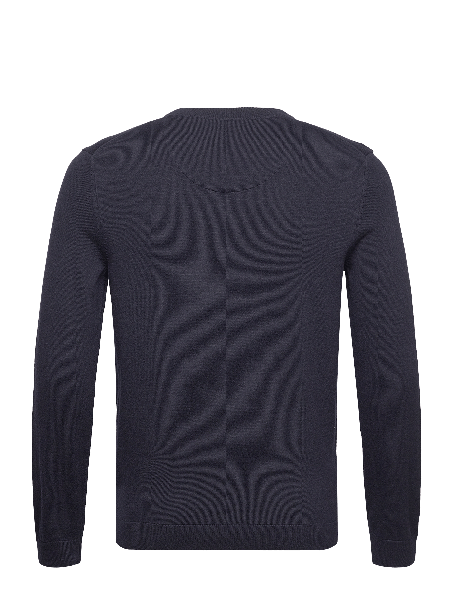 Tom Tailor - basic crewneck knit - rund hals - knitted navy melange - 2