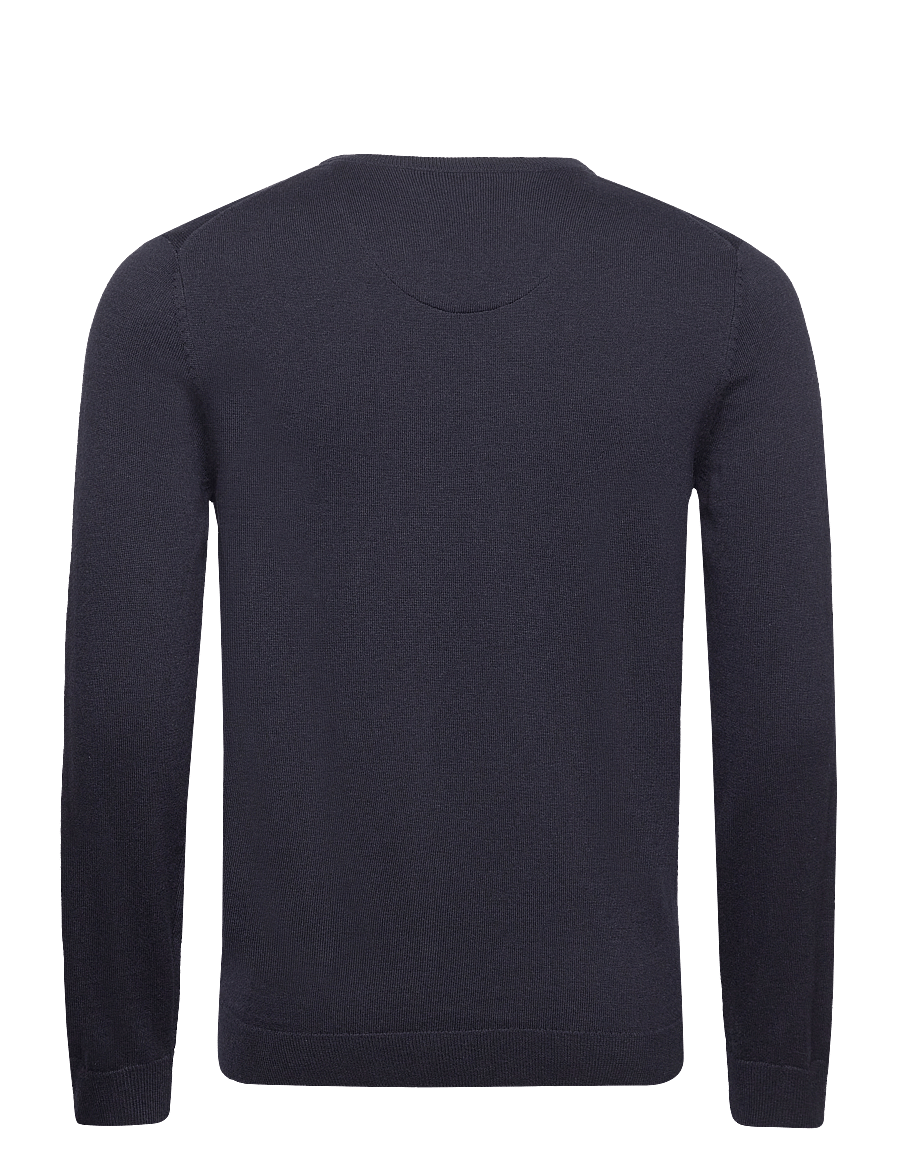 Tom Tailor - basic v-neck knit - v-ausschnitt - knitted navy melange - 2