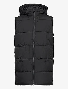 Hooded quilted vest, Tom Tailor
