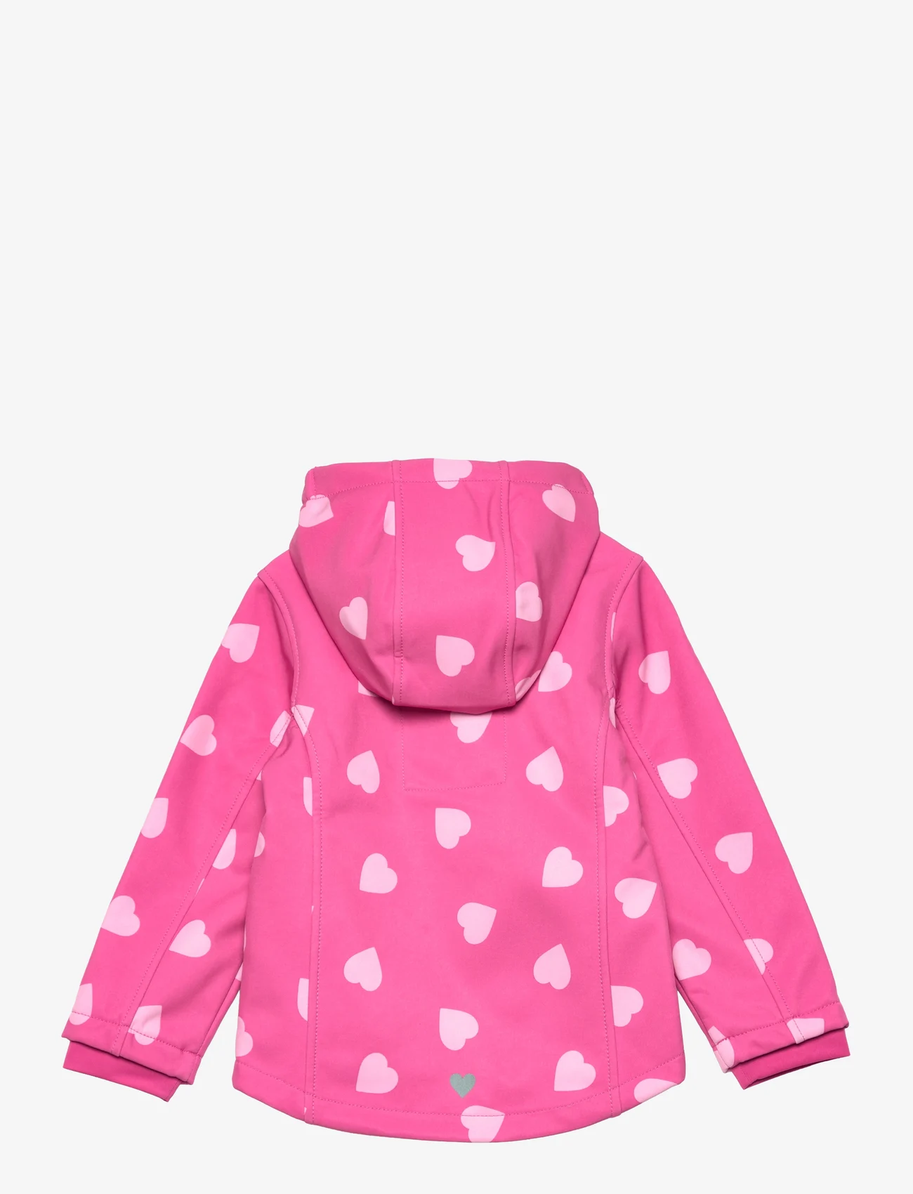 Tom Tailor - softshell printed heart jacket - barn - big heart print pink - 1