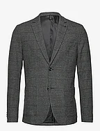casual blazer - GREY BLACK GRINDLE CHECK