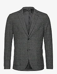 Tom Tailor - casual blazer - dvieiliai švarkai - grey black grindle check - 0