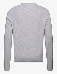 Tom Tailor - structured doublelayer knit - pyöreäaukkoiset - light stone grey melange - 1