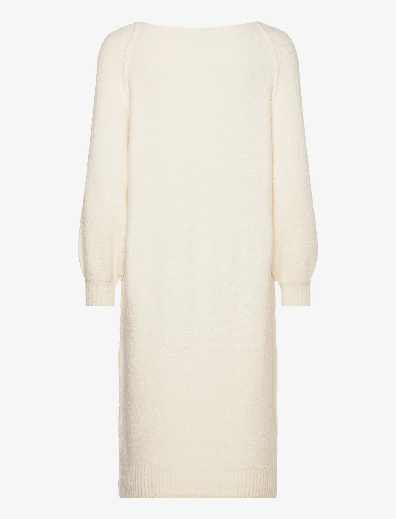 Tom Tailor - Dress knitted boucle - strikkede kjoler - soft beige solid - 1