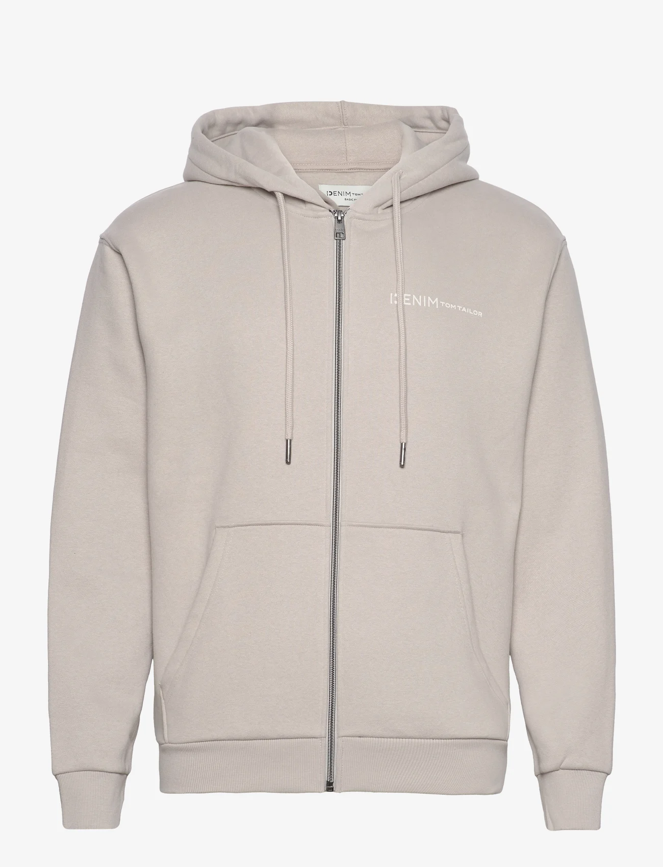 Tom Tailor - zipper hoodie jacket - hettegensere - light dove grey - 0