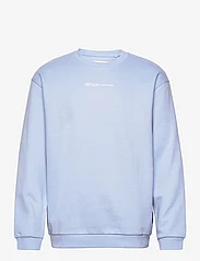 Tom Tailor - crew neck sweater with print - mažiausios kainos - brunnera blue - 0