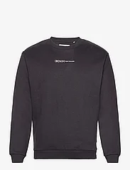 Tom Tailor - crew neck sweater with print - laveste priser - coal grey - 0