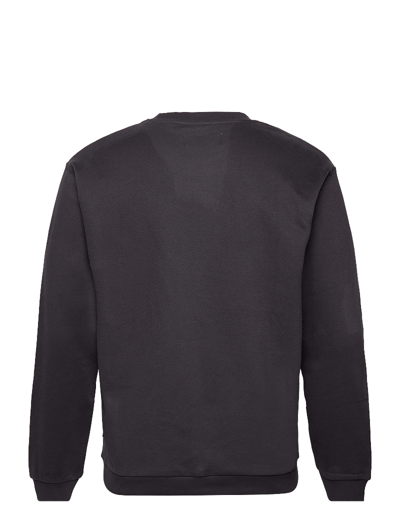 Tom Tailor - crew neck sweater with print - kollektioner - coal grey - 1