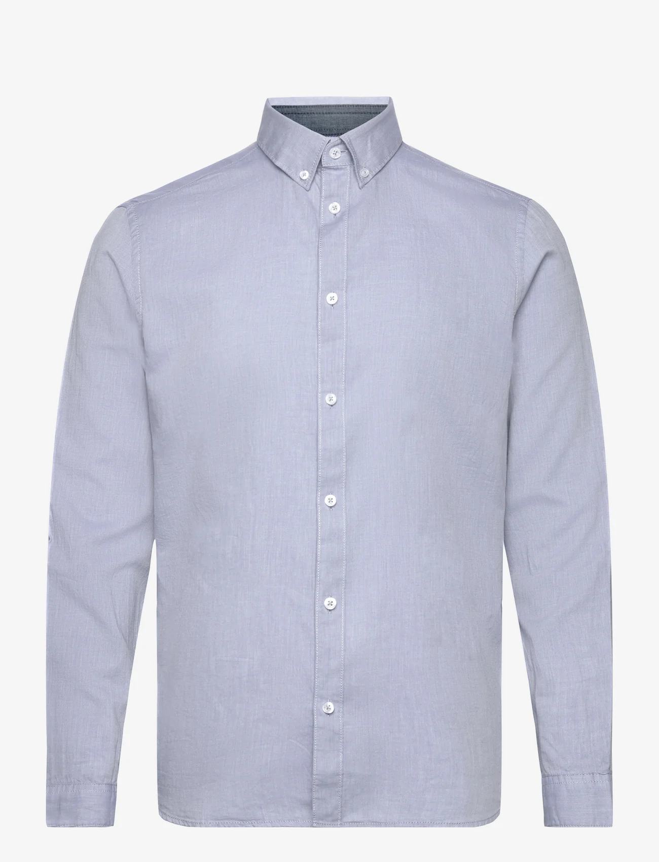 Tom Tailor - smart shirt - muodolliset kauluspaidat - greyish blue chambray - 0