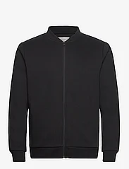 Tom Tailor - clean sweat bomber jacket - sportiska stila džemperi - black - 0