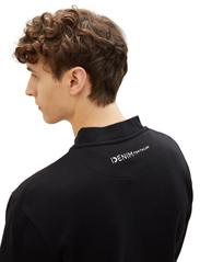 Tom Tailor - clean sweat bomber jacket - sportiska stila džemperi - black - 3