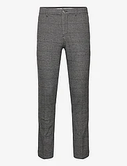 Tom Tailor - regular chino - uzvalka bikses - grey black grindle check - 0