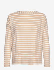 T-shirt stripe - BEIGE OFFWHITE STRIPE