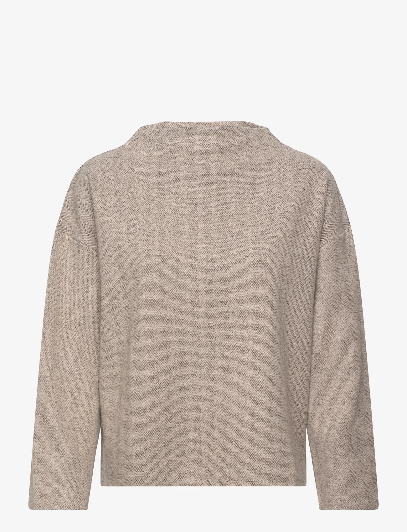 Tom Tailor - Sweatshirt stand up collar - laveste priser - doeskin melange - 0