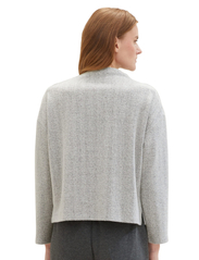 Tom Tailor - Sweatshirt stand up collar - plus size - whisper white melange - 4