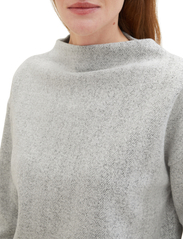 Tom Tailor - Sweatshirt stand up collar - plus size - whisper white melange - 5