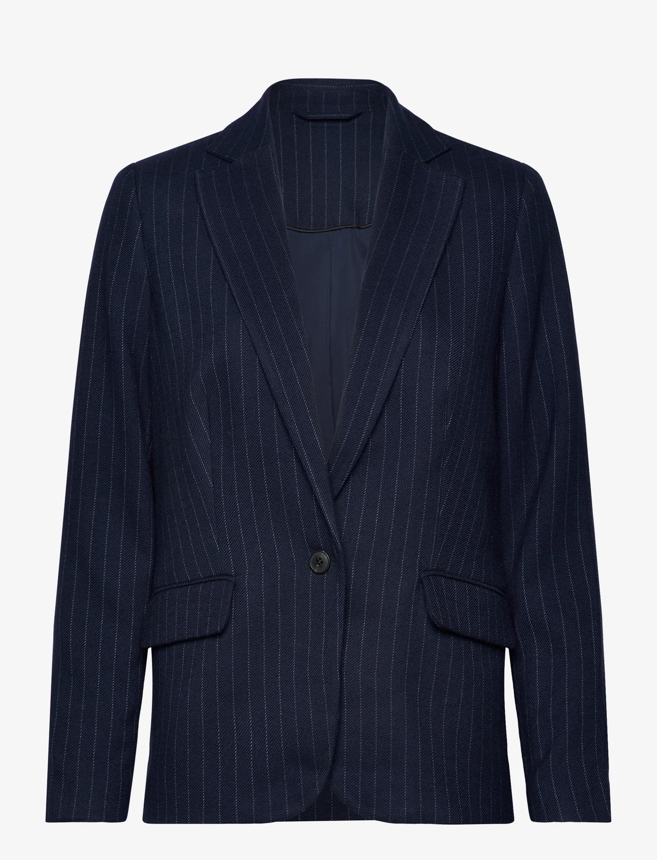 Tom Tailor - pinstripe blazer - festkläder till outletpriser - navy pinstripe - 0
