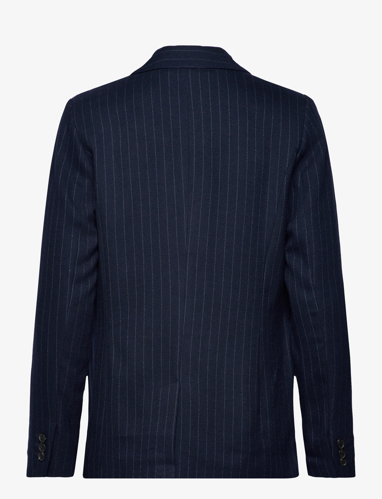 Tom Tailor - pinstripe blazer - festtøj til outletpriser - navy pinstripe - 1
