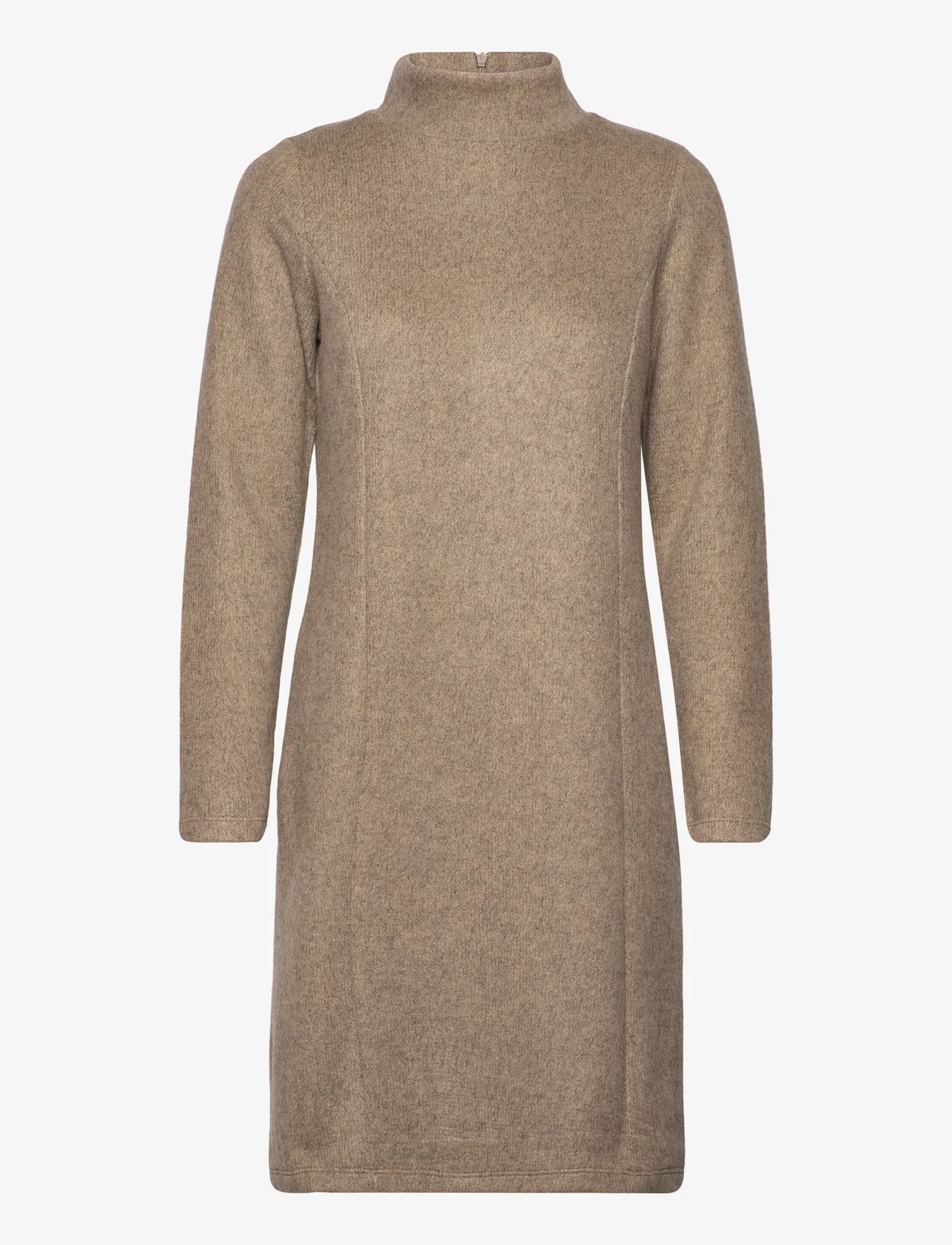 Tom Tailor - cosy rib dress - knitted dresses - doeskin melange - 0