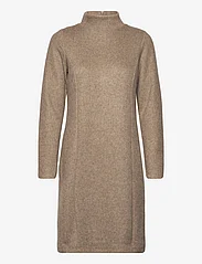 Tom Tailor - cosy rib dress - knitted dresses - doeskin melange - 0