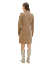 Tom Tailor - cosy rib dress - adītas kleitas - doeskin melange - 4