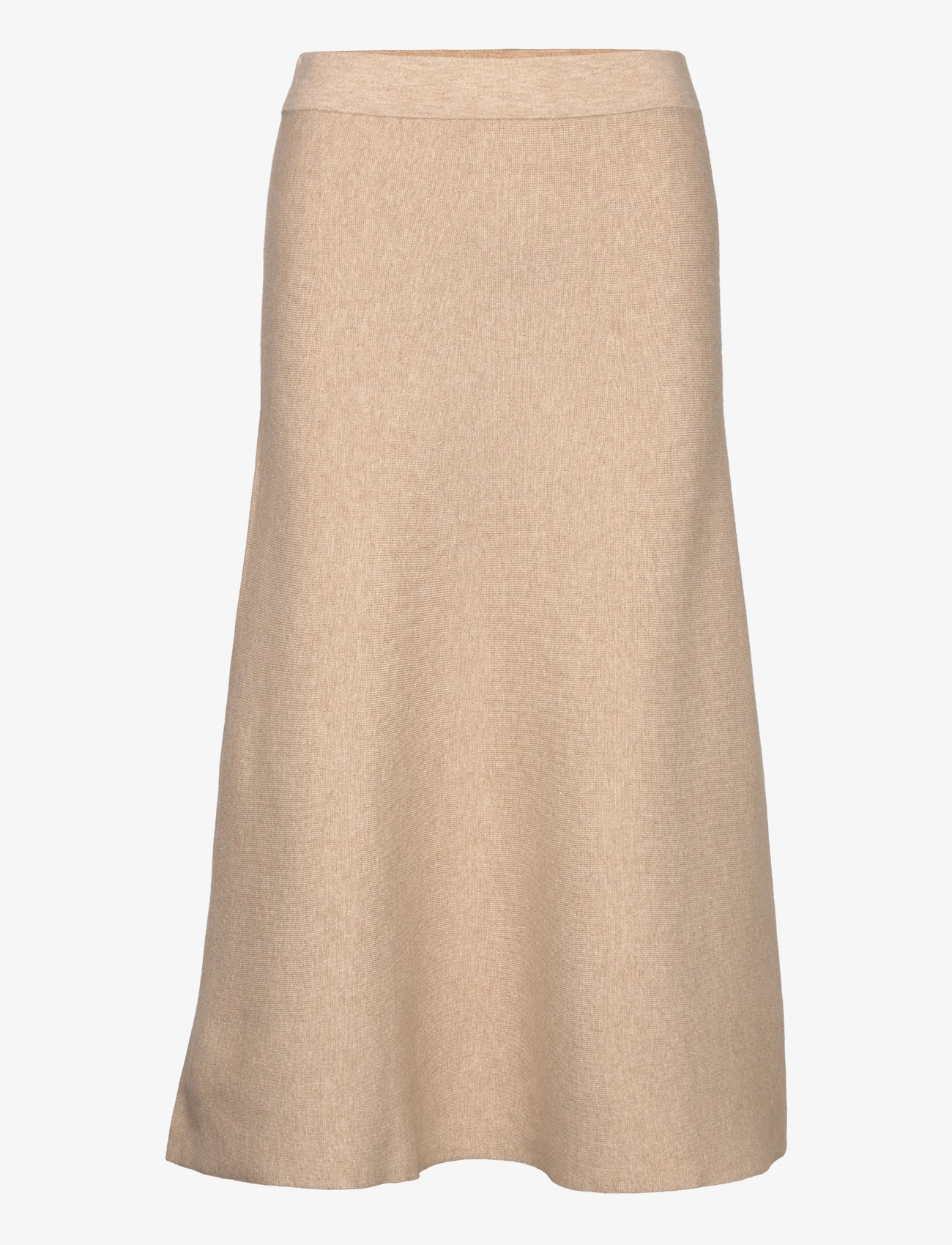 Tom Tailor - Skirt knitted a-shaped - stickade kjolar - doeskin melange - 0