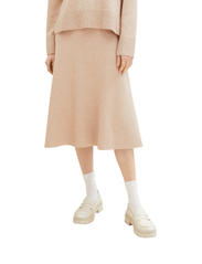Tom Tailor - Skirt knitted a-shaped - knitted skirts - doeskin melange - 3