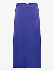 Tom Tailor - skirt midi satin - satiinihameet - crest blue - 0
