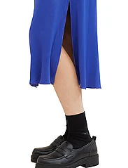 Tom Tailor - skirt midi satin - satin skirts - crest blue - 5