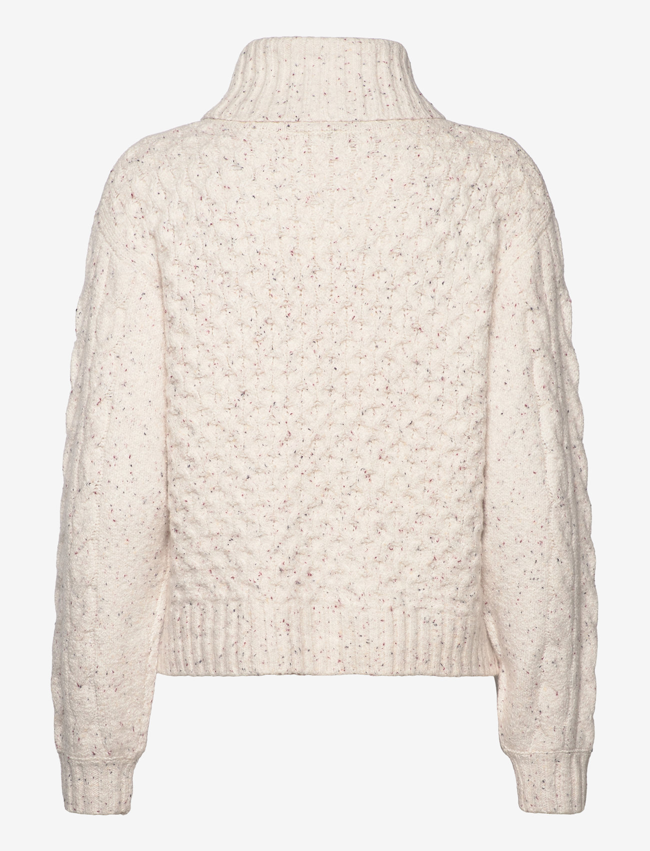 Tom Tailor - Knit roll-neck pullover - beige nep yarn - 1