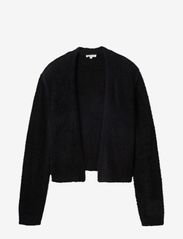 Tom Tailor - Knit open cardigan - susegamieji megztiniai - deep black - 0