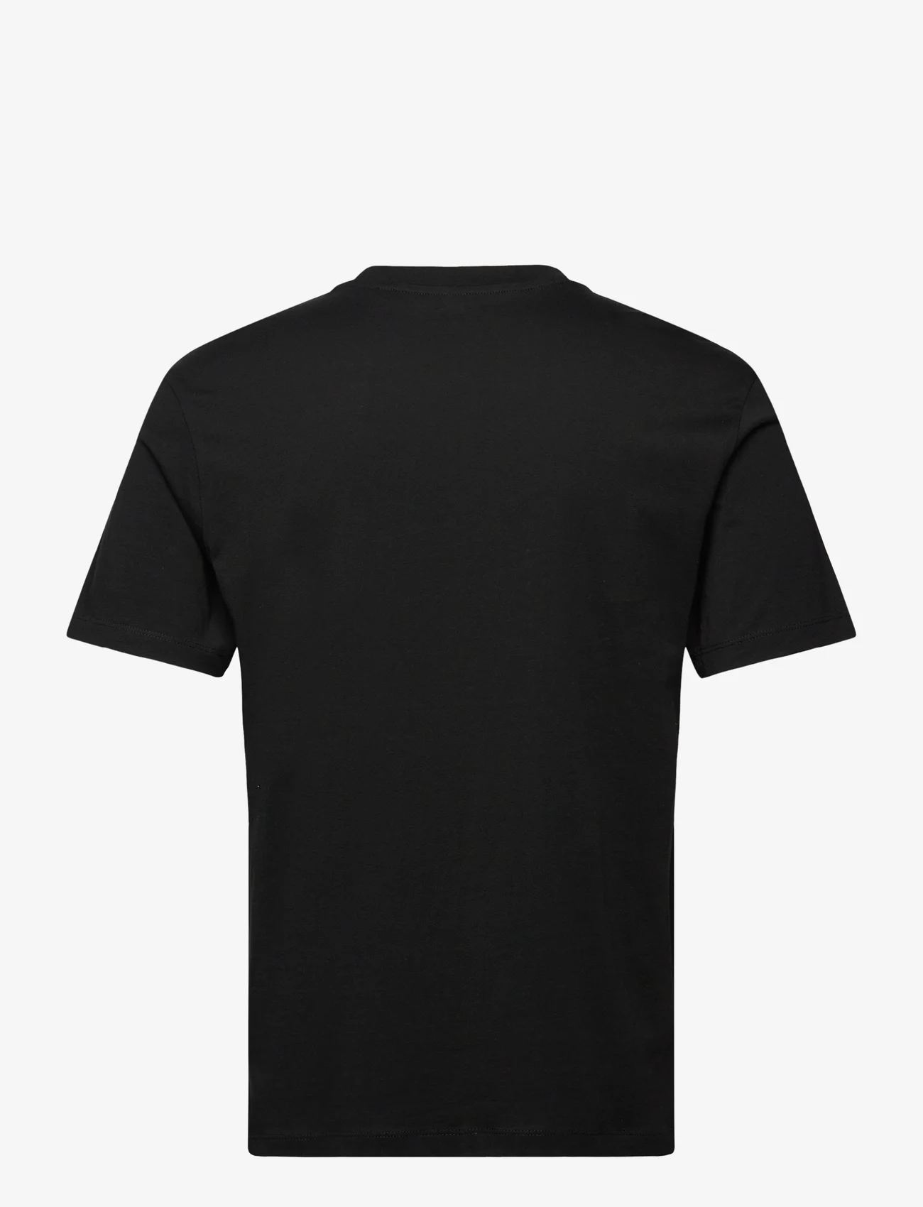 Tom Tailor - relaxed printed t-shirt - de laveste prisene - black - 1