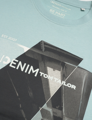 Tom Tailor - relaxed printed t-shirt - die niedrigsten preise - dusty mint blue - 2