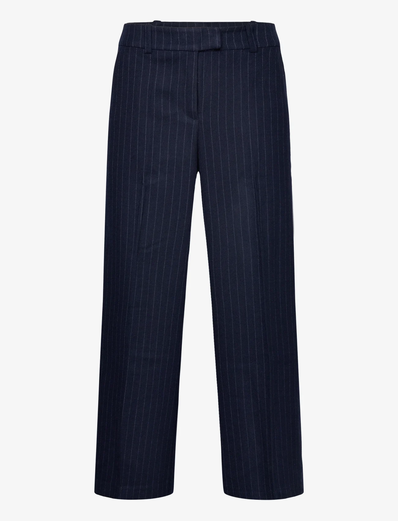 Tom Tailor - Tom Tailor Lea straight - tailored trousers - navy pinstripe - 0