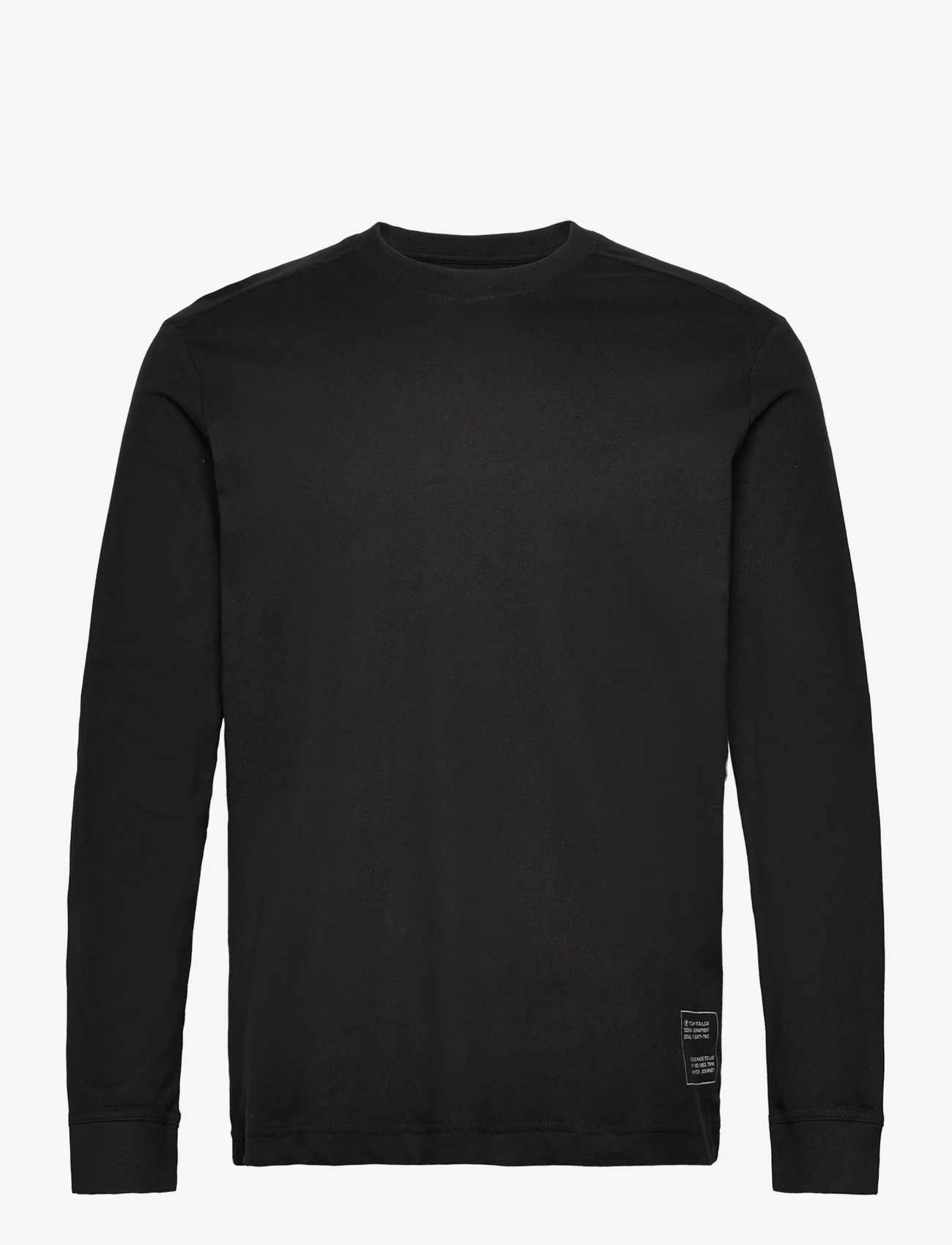 Tom Tailor - basic longsleeve t-shirt - zemākās cenas - black - 0
