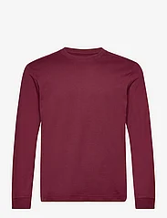 Tom Tailor - basic longsleeve t-shirt - laveste priser - tawny port red - 0
