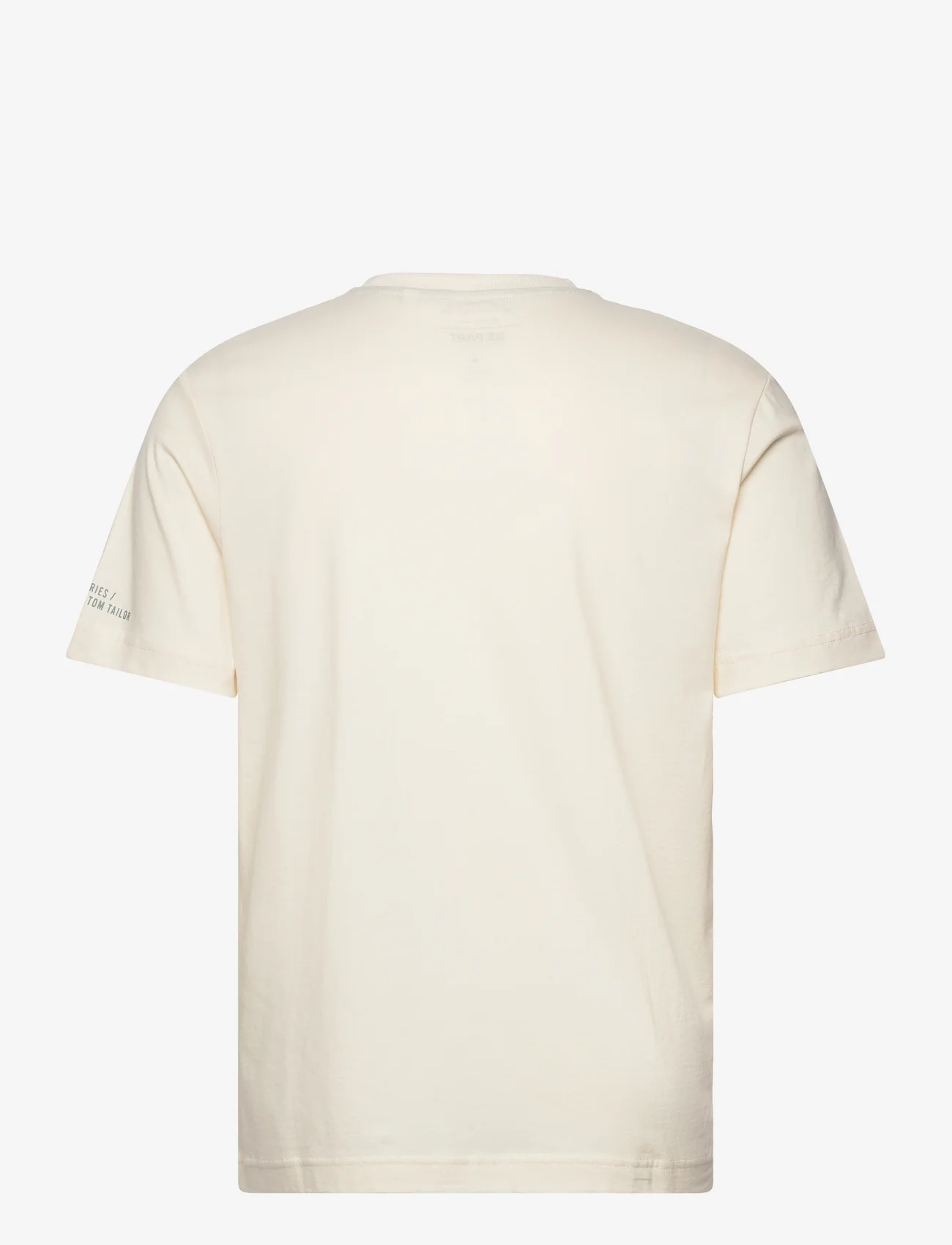 Tom Tailor - printed t-shirt - alhaisimmat hinnat - vintage beige - 1
