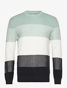 structured colorblock  knit, Tom Tailor