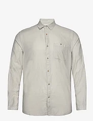Tom Tailor - structured shirt - basic skjortor - grey off white structure - 0