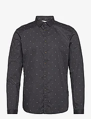 Tom Tailor - printed shirt - business shirts - blue pixel diamond print - 0
