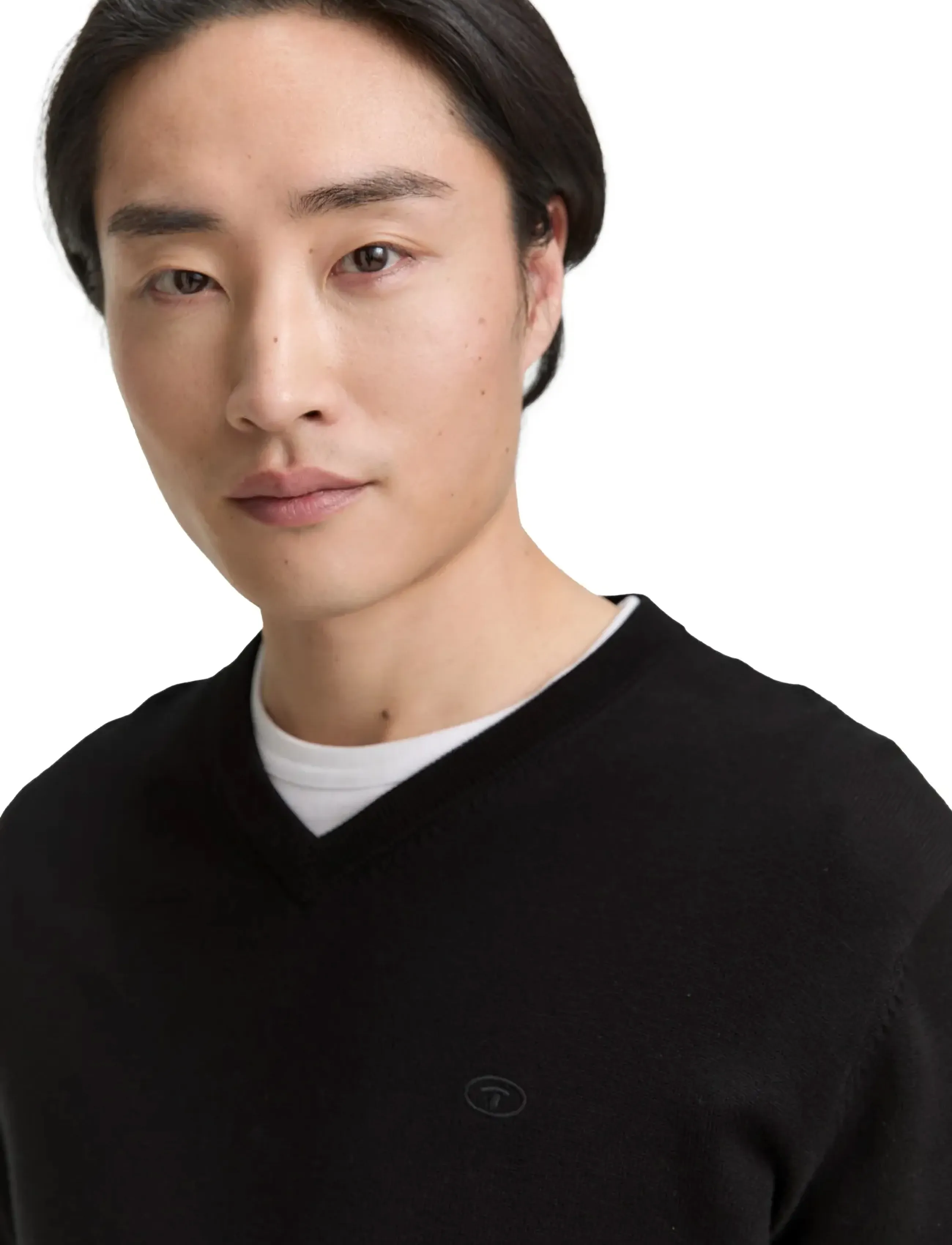 Tom Tailor - basic v-neck knit - madalaimad hinnad - black - 3