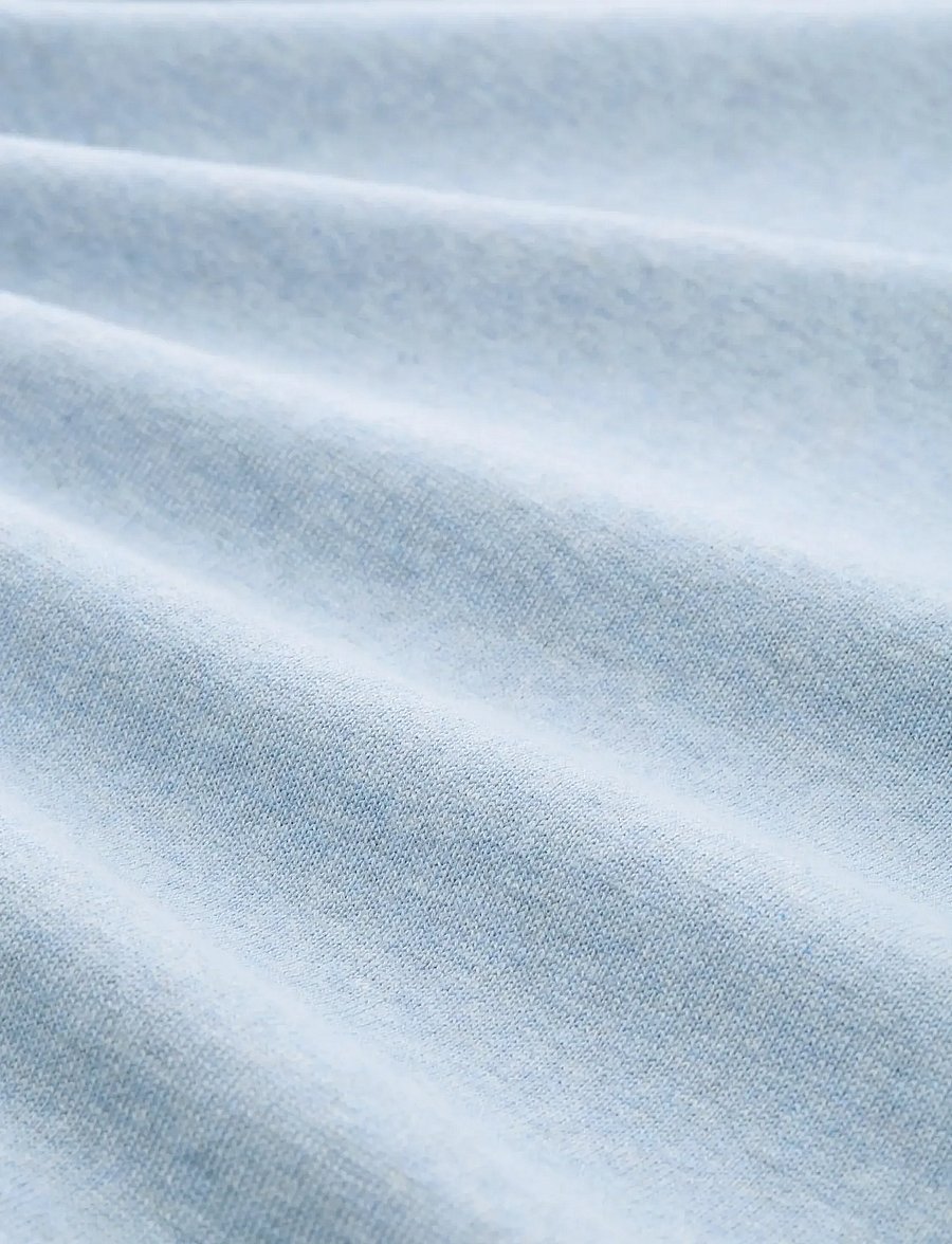 Tom Tailor - basic crewneck knit - rundhals - light metal blue melange - 5