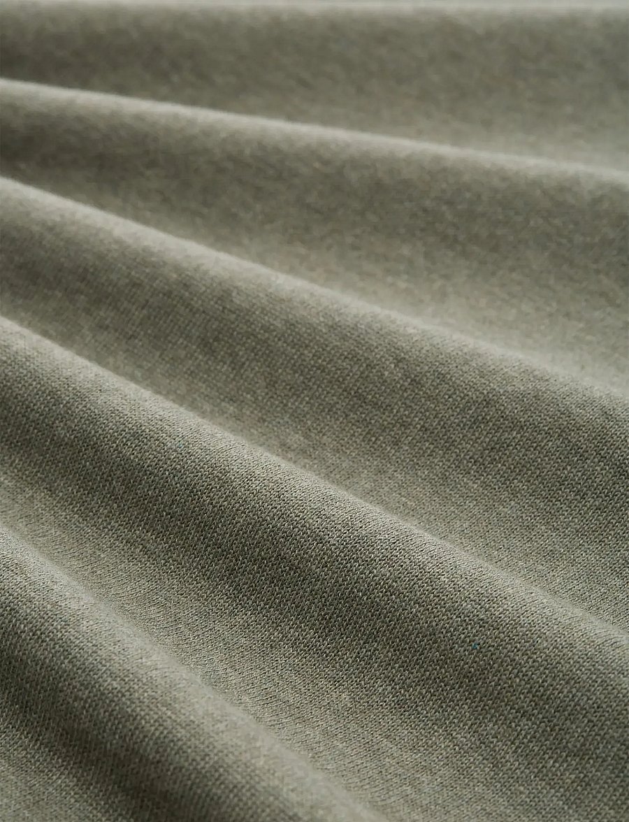 Tom Tailor - basic crewneck knit - rund hals - greyish shadow olive melange - 5